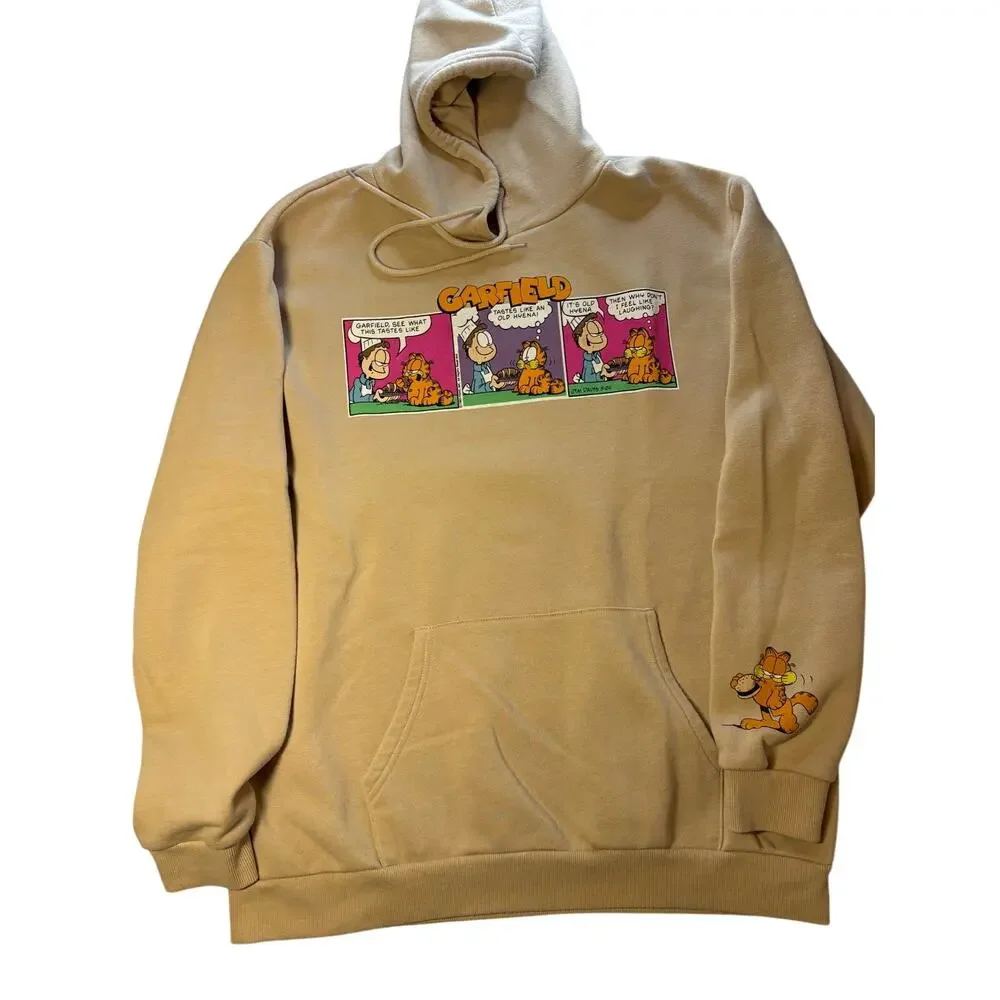 Garfield Unisex Hoodie Sweatshirt, XL, Graphic Cartoon Design